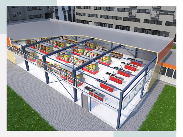 Строительство магазинов в Магнитогорск от 621 руб. за м²