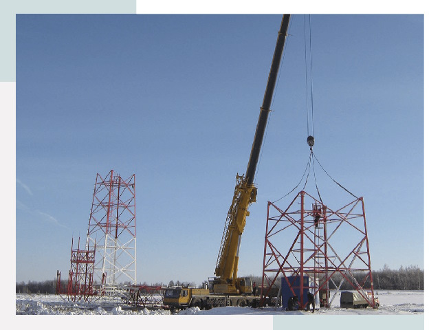 Монтаж вышек связи в Магнитогорске